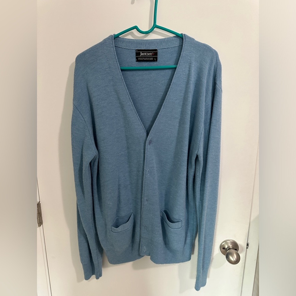 Oversized Blue cardigan jantzen